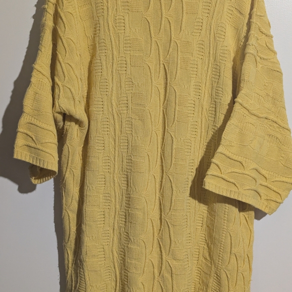 Yellow Cable Knit Sweater - Picture 11 of 12